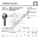 Giunti sferici SA - BEM3-4-20-501-DURBAL