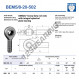 Giunti sferici SA - BEM5-8-20-502-DURBAL