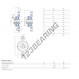 Supporto in ghisa - 2 fissaggi - F2BC-25M-TPSS-SKF