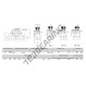 Supporto in ghisa - 2 fissaggi - NP15-RHP