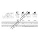 Supporto in ghisa - 2 fissaggi - NP3-4-RHP