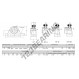 Supporto in ghisa - 2 fissaggi - NP35-RHP