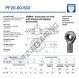 Giunti sferici SI - PF20-00-502-DURBAL