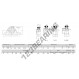 Supporto in ghisa - 2 fissaggi - SL50-RHP